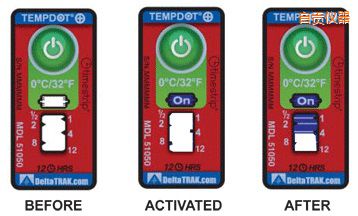 自貢溫度指示標(biāo)簽 累計(jì)上升時(shí)間/溫度的標(biāo)簽